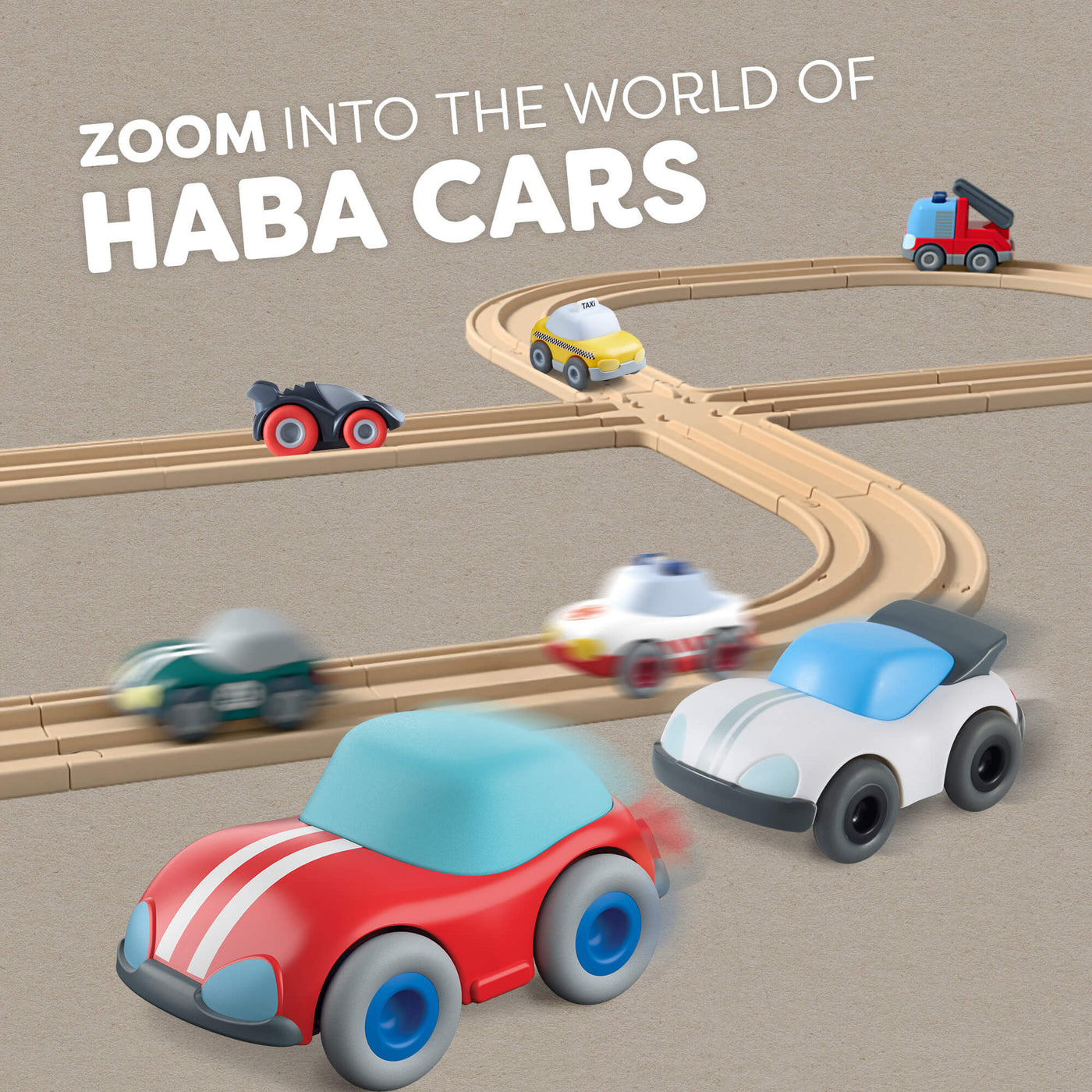 HABA Cars Mini Bus with Momentum Motor